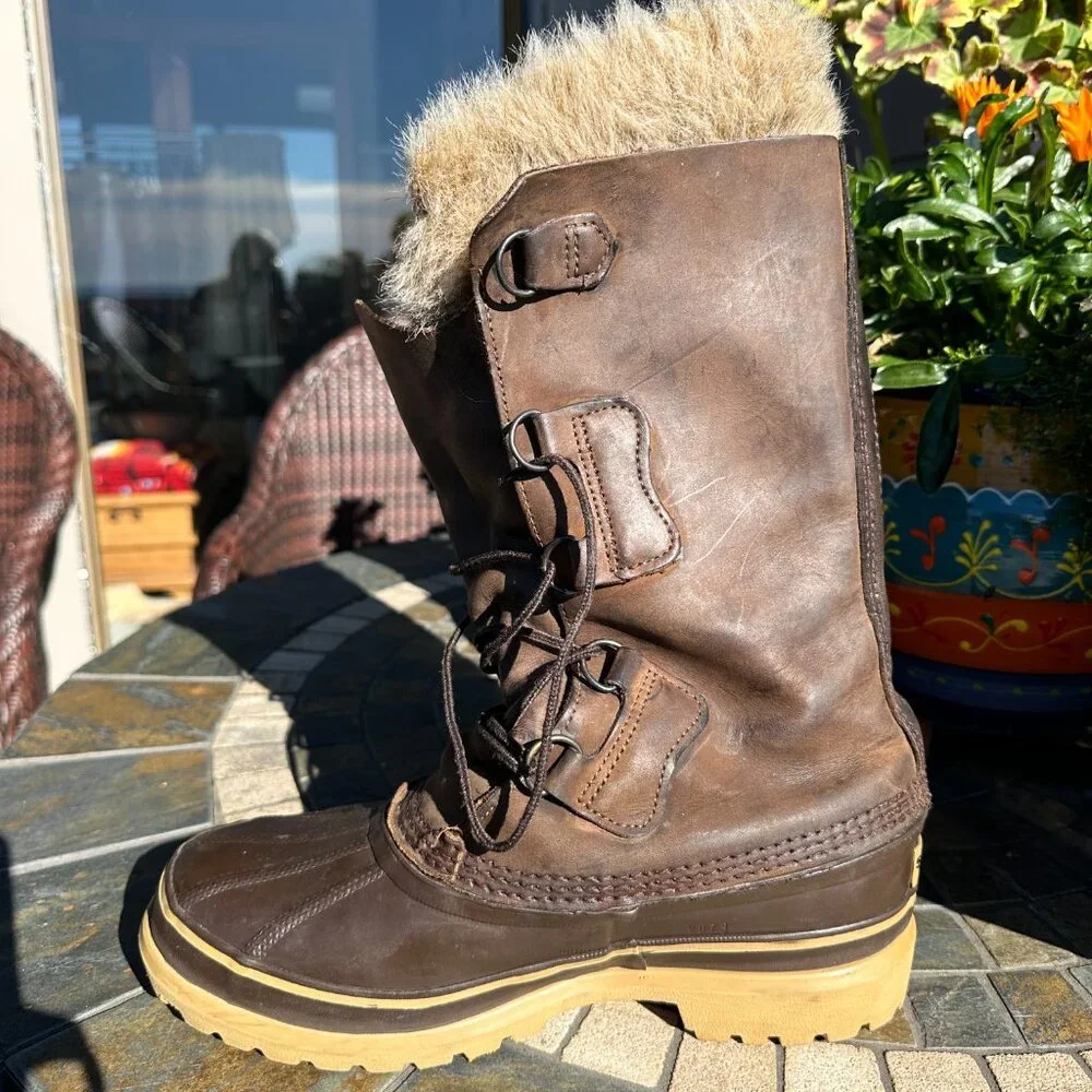 Rare! Sorel Verdun II dark chocolate, tall, M7/W10